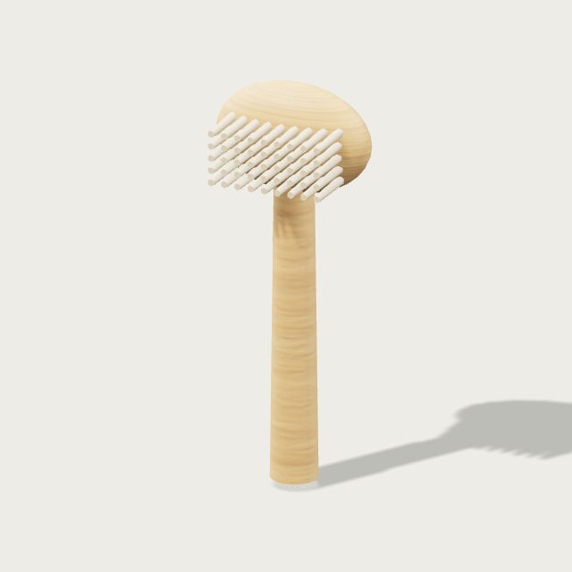The sink-side brush